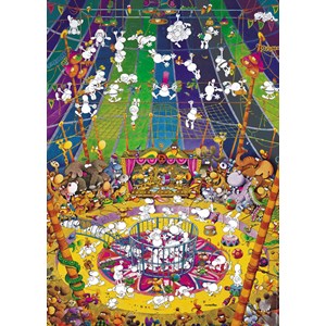 Heye (29755) - Guillermo Mordillo: "Crazy Circus" - 1000 Teile Puzzle
