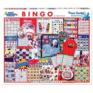White Mountain (1087PZ) - Charlie Girard: "Bingo" - 1000 Teile Puzzle