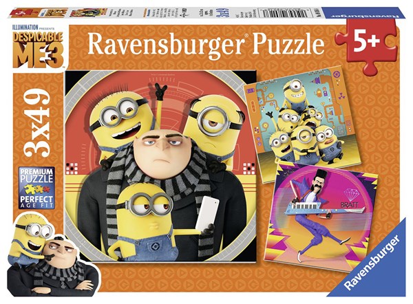 Ravensburger (08016) - "Despicable Me 3 - Abenteuer mit den Minions" - 49 Teile Puzzle
