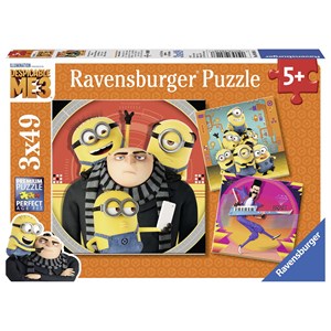 Ravensburger (08016) - "Despicable Me 3 - Abenteuer mit den Minions" - 49 Teile Puzzle