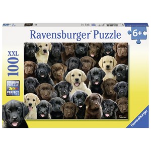 Ravensburger (10971) - Greg Cuddiford: "Labradors" - 100 Teile Puzzle