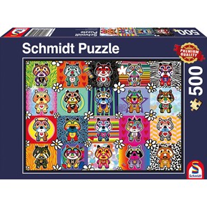 Schmidt Spiele (58215) - "Tantan & Momo" - 500 Teile Puzzle