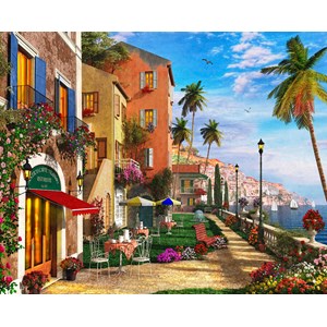 Vermont Christmas Company (VC184) - Dominic Davison: "Mediterranean Terrace" - 1000 Teile Puzzle