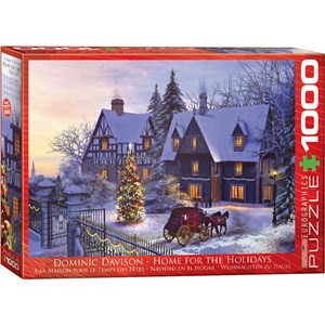 Eurographics (6000-0428) - Dominic Davison: "Weihnachten zu Hause" - 1000 Teile Puzzle