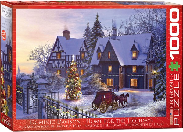 Eurographics (6000-0428) - Dominic Davison: "Weihnachten zu Hause" - 1000 Teile Puzzle
