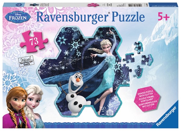 Ravensburger (13641) - "Die Eiskönigin - Elsas Schneeflocke" - 73 Teile Puzzle
