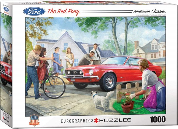 Eurographics (6000-0956) - "Bestaunter Ford Mustang" - 1000 Teile Puzzle