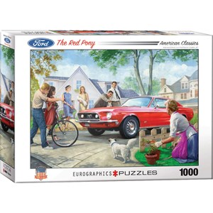 Eurographics (6000-0956) - "Bestaunter Ford Mustang" - 1000 Teile Puzzle