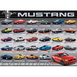 Eurographics (6000-0684) - "Ford Mustang Evolution 50th Anniversary" - 1000 Teile Puzzle