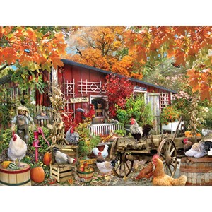 SunsOut (34871) - Lori Schory: "Barnyard Chickens" - 500 Teile Puzzle