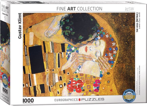 Eurographics (6000-0142) - Gustav Klimt: "Der Kuss (Detail)" - 1000 Teile Puzzle