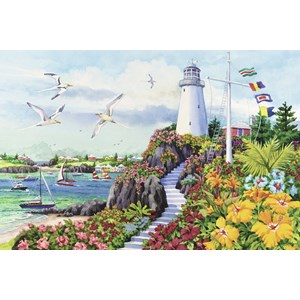 Ravensburger (17073) - Nancy Wernersbach: "Coastal Paradise" - 3000 Teile Puzzle