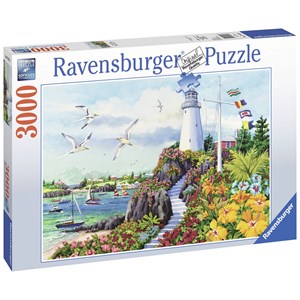 Ravensburger (17073) - Nancy Wernersbach: "Coastal Paradise" - 3000 Teile Puzzle