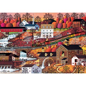 Buffalo Games (3714) - Charles Wysocki: "Waterfall Valley" - 500 Teile Puzzle