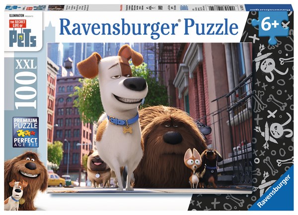 Ravensburger (10874) - "Das geheime Leben der Haustiere" - 100 Teile Puzzle