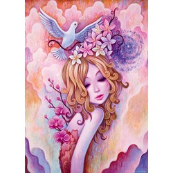 Heye (29711) - Jeremiah Ketner: "Das Mädchen mit der Taube" - 1000 Teile Puzzle