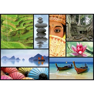 Educa (16294) - "Colors of Asia" - 1000 Teile Puzzle