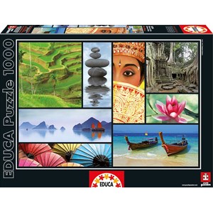Educa (16294) - "Colors of Asia" - 1000 Teile Puzzle