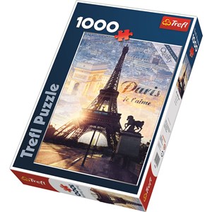 Trefl (103946) - "Paris in der Dämmerung" - 1000 Teile Puzzle