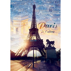 Trefl (103946) - "Paris in der Dämmerung" - 1000 Teile Puzzle