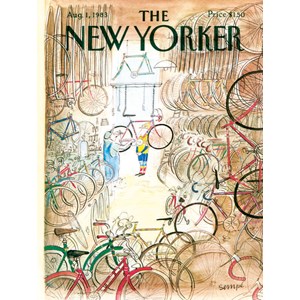 New York Puzzle Co (NPZNY1706) - "Fahrradladen" - 1000 Teile Puzzle