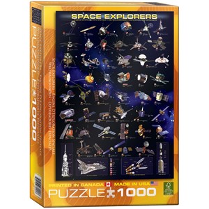 Eurographics (6000-2001) - "Raumsonden NASA" - 1000 Teile Puzzle