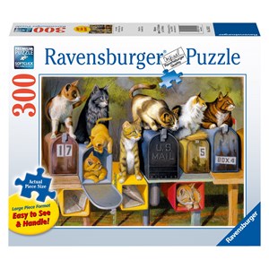 Ravensburger (13562) - Bryan Moon: "Cat's Got Mail" - 300 Teile Puzzle