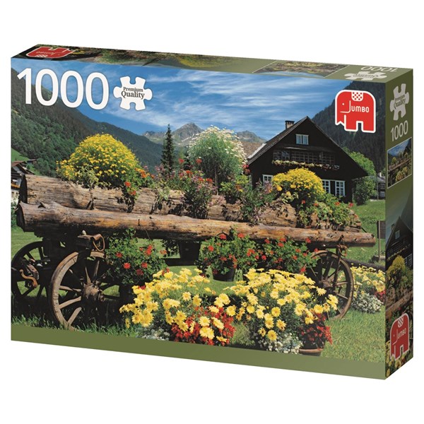 Jumbo (18335) - "Alpenblumen" - 1000 Teile Puzzle