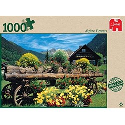 Jumbo (18335) - "Alpenblumen" - 1000 Teile Puzzle