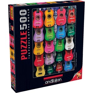 Anatolian (PER3579) - "Viele bunte Gitarren" - 500 Teile Puzzle