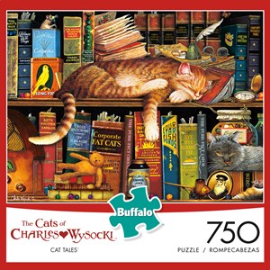 Buffalo Games (17079) - Charles Wysocki: "Cat Tales" - 750 Teile Puzzle