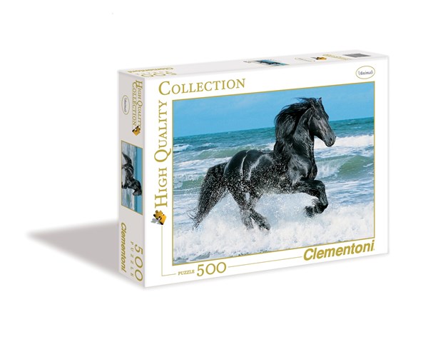 Clementoni (30175) - "Das Schwarze Pferd" - 500 Teile Puzzle