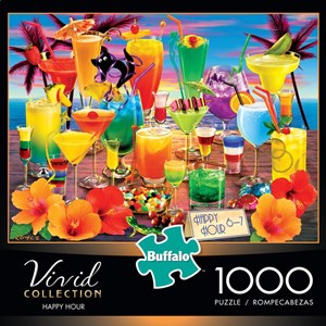 Buffalo Games (11705) - Royce B. McClure: "Happy Hour" - 1000 Teile Puzzle