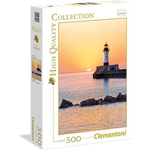 Clementoni (35003) - "Sunset to the Lighthouse" - 500 Teile Puzzle