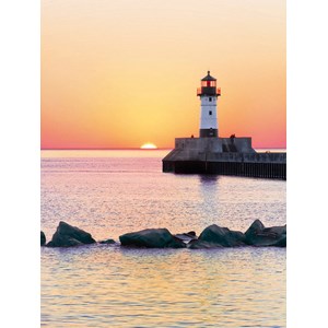Clementoni (35003) - "Sunset to the Lighthouse" - 500 Teile Puzzle