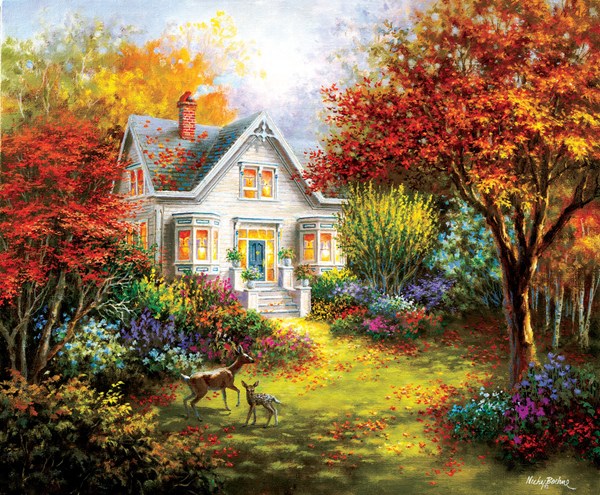 SunsOut (19340) - Nicky Boehme: "Herbst-Ouvertüre" - 1000 Teile Puzzle