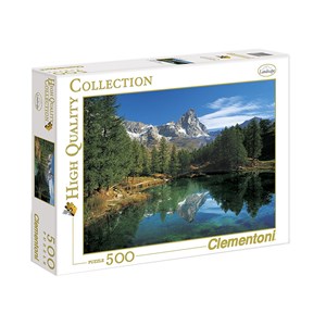 Clementoni (30360) - "Der blaue See" - 500 Teile Puzzle
