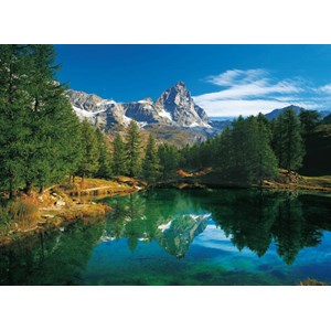 Clementoni (30360) - "Der blaue See" - 500 Teile Puzzle