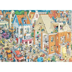 Jumbo (17461) - Jan van Haasteren: "Die Baustelle" - 1500 Teile Puzzle