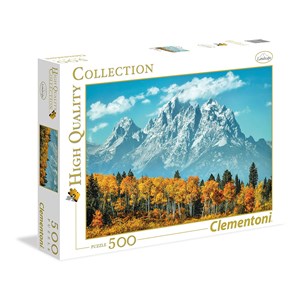 Clementoni (35034) - "Grand Teton im Herbst" - 500 Teile Puzzle