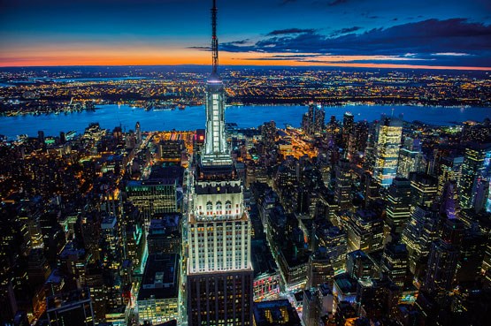 Piatnik (541148) - "New York bei Nacht" - 1000 Teile Puzzle