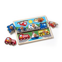 Melissa and Doug (8980) - "Vehicles" - 8 Teile Puzzle