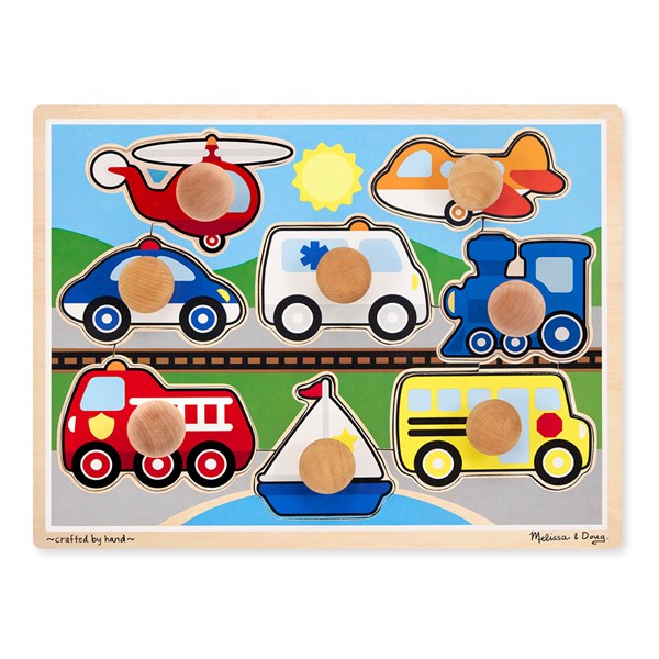 Melissa and Doug (8980) - "Vehicles" - 8 Teile Puzzle