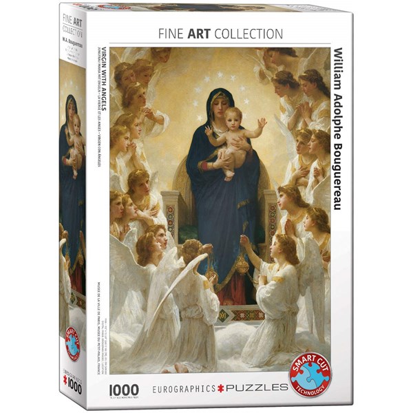 Eurographics (6000-7064) - William-Adolphe Bouguereau: "Jungfrau Maria mit Engeln" - 1000 Teile Puzzle