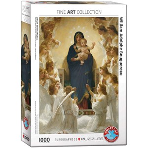 Eurographics (6000-7064) - William-Adolphe Bouguereau: "Jungfrau Maria mit Engeln" - 1000 Teile Puzzle