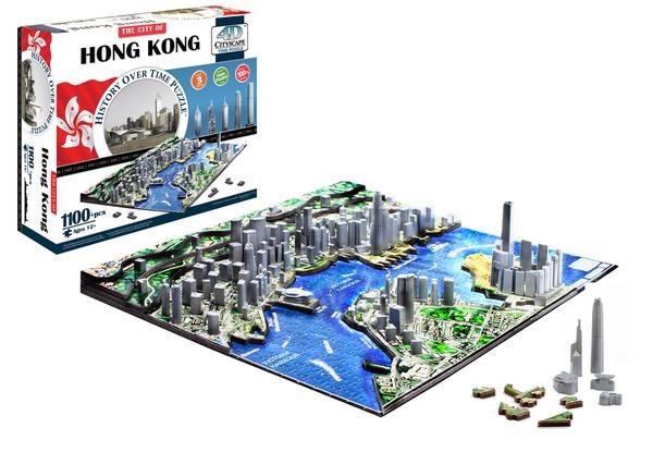 4D Cityscape (40026) - "Hong Kong" - 1100 Teile Puzzle