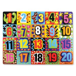 Melissa and Doug (3832) - "Jumbo Numbers" - 20 Teile Puzzle