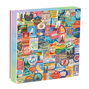 Chronicle Books / Galison - "Alte Reisegepäckanhänger" - 500 Teile Puzzle