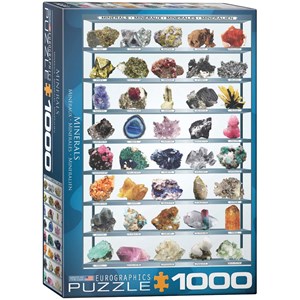 Eurographics (6000-2008) - "Mineralien der Welt" - 1000 Teile Puzzle
