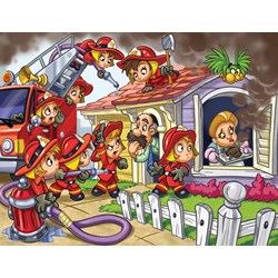Eurographics (8100-0512) - "Feuerwehr" - 100 Teile Puzzle